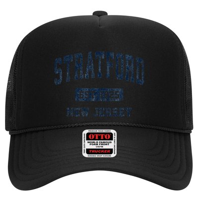 Stratford New Jersey Nj Vintage Athletic Sports Trucker Hat