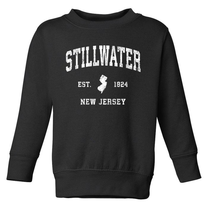 Stillwater New Jersey Nj Vintage Athletic Toddler Sweatshirt