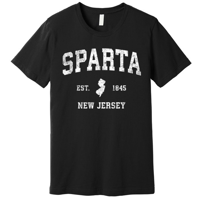 Sparta New Jersey Nj Vintage Athletic Sports Premium T-Shirt