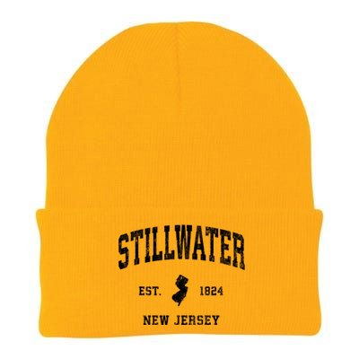 Stillwater New Jersey Nj Vintage Established Athletic Sports Design Knit Cap Winter Beanie