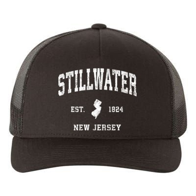 Stillwater New Jersey Nj Vintage Established Athletic Sports Design Yupoong Adult 5-Panel Trucker Hat