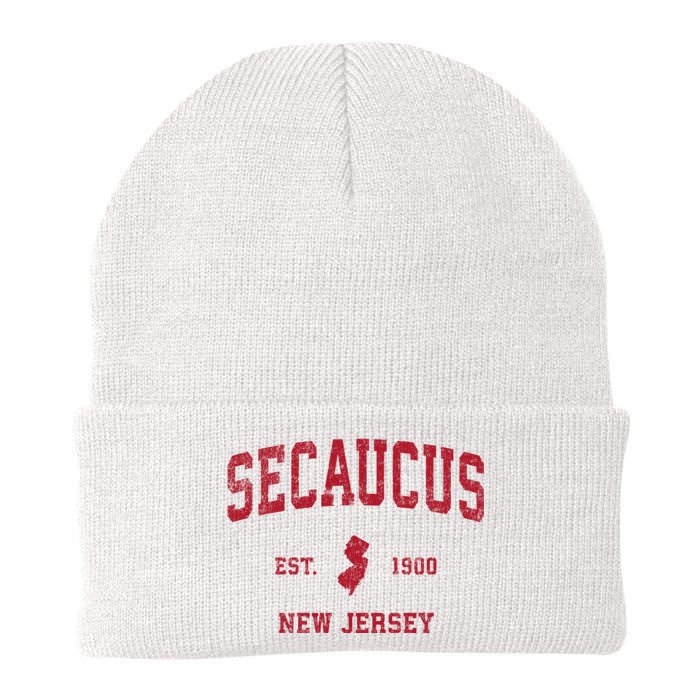 Secaucus New Jersey Nj Vintage Sports Knit Cap Winter Beanie