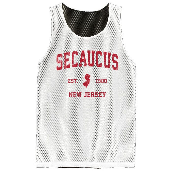 Secaucus New Jersey Nj Vintage Sports Mesh Reversible Basketball Jersey Tank