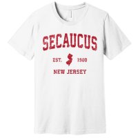 Secaucus New Jersey Nj Vintage Sports Premium T-Shirt