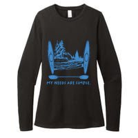 Simple Needs Kayaking Gift Design Outdoors Kayak Gift Womens CVC Long Sleeve Shirt