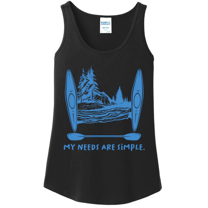 Simple Needs Kayaking Gift Design Outdoors Kayak Gift Ladies Essential Tank