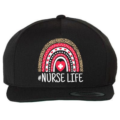 School Nurse Life Nurses Week Rainbow Women Nurses Day Nurse Wool Snapback Cap