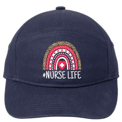 School Nurse Life Nurses Week Rainbow Women Nurses Day Nurse 7-Panel Snapback Hat