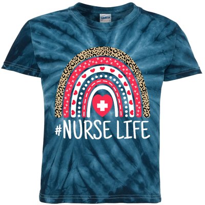 School Nurse Life Nurses Week Rainbow Women Nurses Day Nurse Kids Tie-Dye T-Shirt