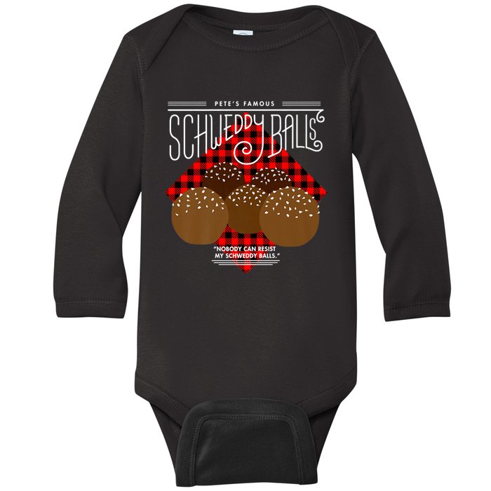 Saturday Night Live Pete's Famous Schweddy Balls Baby Long Sleeve Bodysuit