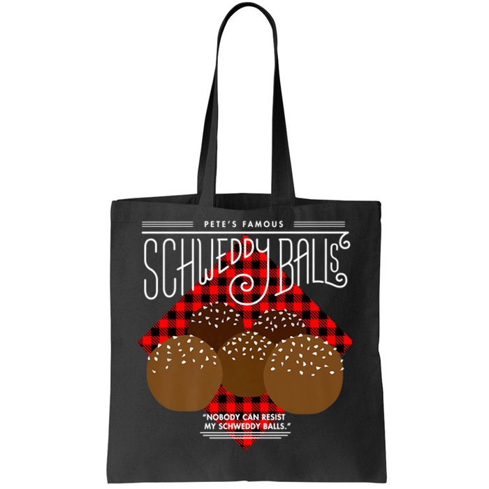 Saturday Night Live Pete's Famous Schweddy Balls Tote Bag