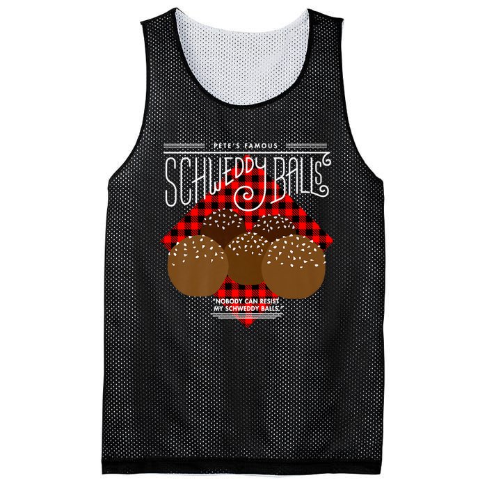 Saturday Night Live Pete's Famous Schweddy Balls Mesh Reversible Basketball Jersey Tank