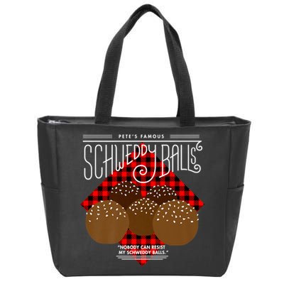 Saturday Night Live Pete's Famous Schweddy Balls Zip Tote Bag