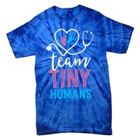 Stethoscope Nicu Labor And Delivery Nurse Team Tiny Hu Gift Tie-Dye T-Shirt