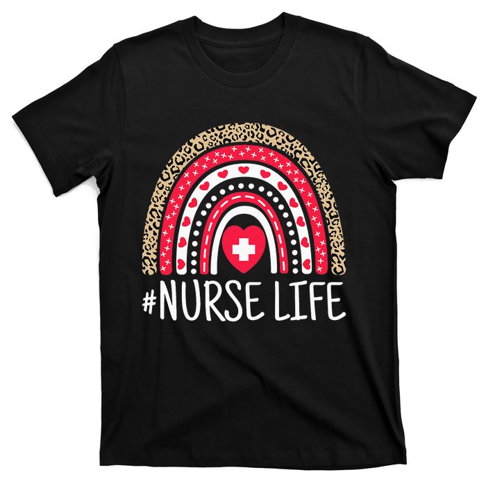 School Nurse Life Nurses Week Rainbow Nurses Day T-Shirt