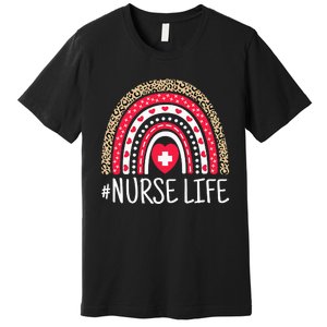 School Nurse Life Nurses Week Rainbow Nurses Day Premium T-Shirt