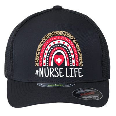 School Nurse Life Nurses Week Rainbow Women Nurses Day Flexfit Unipanel Trucker Cap