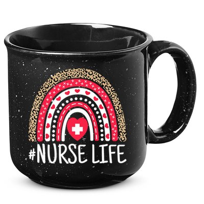 School Nurse Life Nurses Week Rainbow Women Nurses Day 15oz Campfire Ceramic Mug