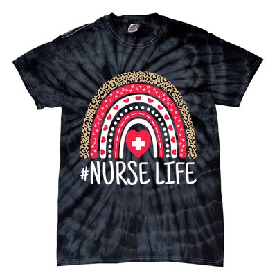 School Nurse Life Nurses Week Rainbow Women Nurses Day Tie-Dye T-Shirt