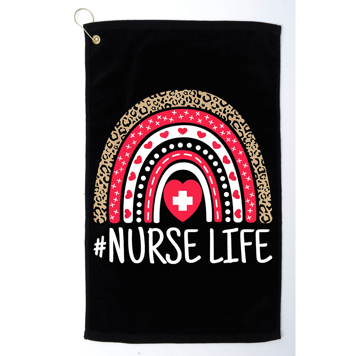 School Nurse Life Nurses Week Rainbow Women Nurses Day Golf Towel