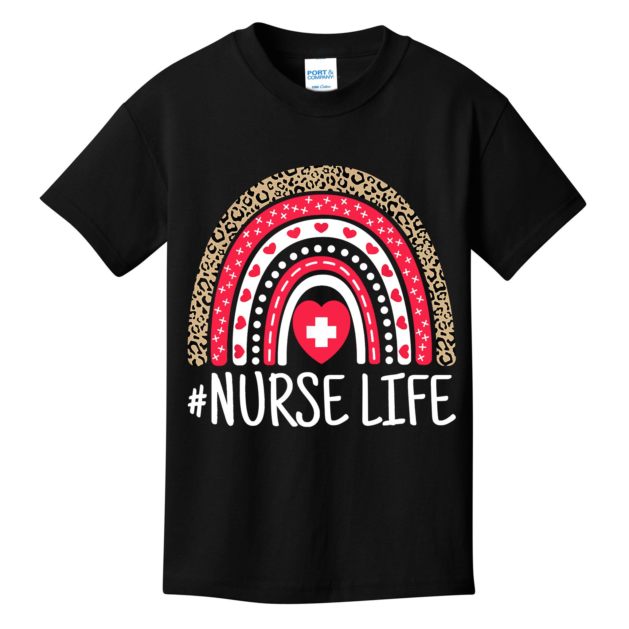School Nurse Life Nurses Week Rainbow Women Nurses Day Kids T-Shirt
