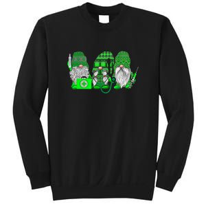 Stethoscope Nurse Life Irish Gnomes Nurse St. Patricks Day Sweatshirt