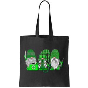 Stethoscope Nurse Life Irish Gnomes Nurse St. Patricks Day Tote Bag