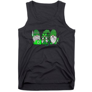 Stethoscope Nurse Life Irish Gnomes Nurse St. Patricks Day Tank Top