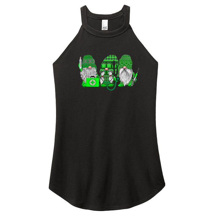 Stethoscope Nurse Life Irish Gnomes Nurse St. Patricks Day Women’s Perfect Tri Rocker Tank