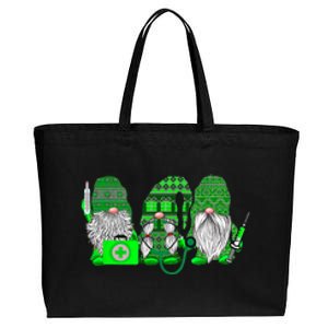 Stethoscope Nurse Life Irish Gnomes Nurse St. Patricks Day Cotton Canvas Jumbo Tote