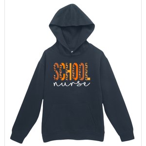 School Nurse Leopard Squad Cute Fall Autumn Thanksgiving Gift Urban Pullover Hoodie