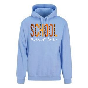 School Nurse Leopard Squad Cute Fall Autumn Thanksgiving Gift Unisex Surf Hoodie