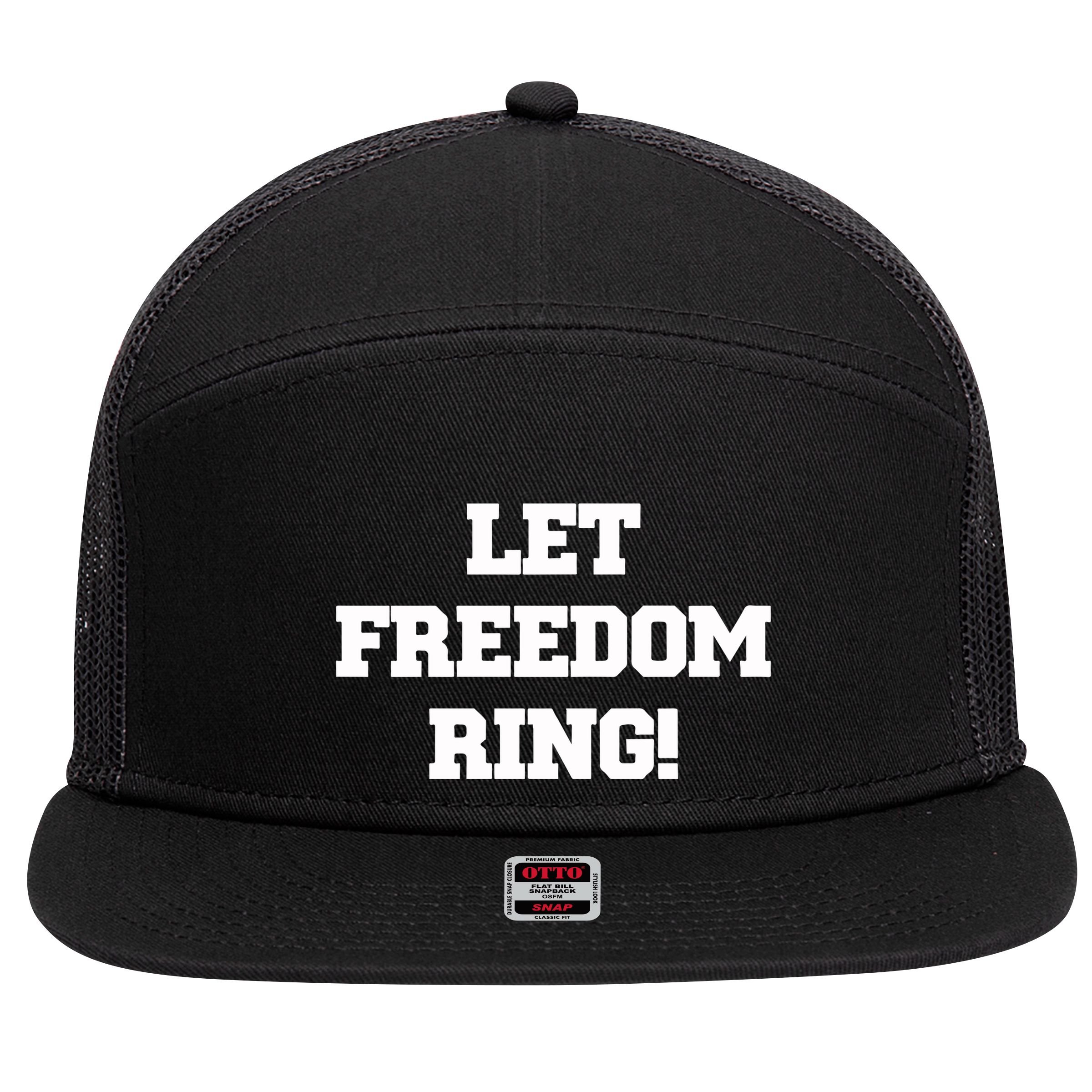 Shemane Nugent Let Freedom Ring 7 Panel Mesh Trucker Snapback Hat