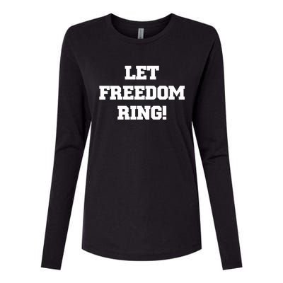 Shemane Nugent Let Freedom Ring Womens Cotton Relaxed Long Sleeve T-Shirt