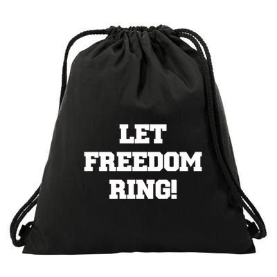 Shemane Nugent Let Freedom Ring Drawstring Bag