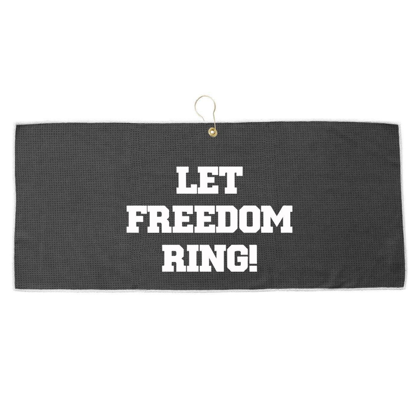 Shemane Nugent Let Freedom Ring Large Microfiber Waffle Golf Towel