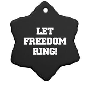 Shemane Nugent Let Freedom Ring Ceramic Star Ornament