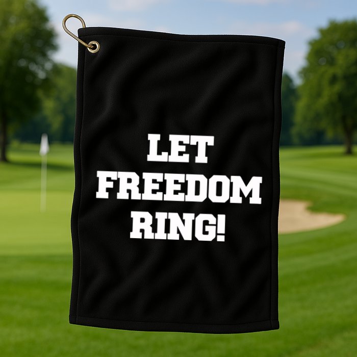Shemane Nugent Let Freedom Ring Golf Towel