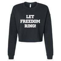 Shemane Nugent Let Freedom Ring Cropped Pullover Crew