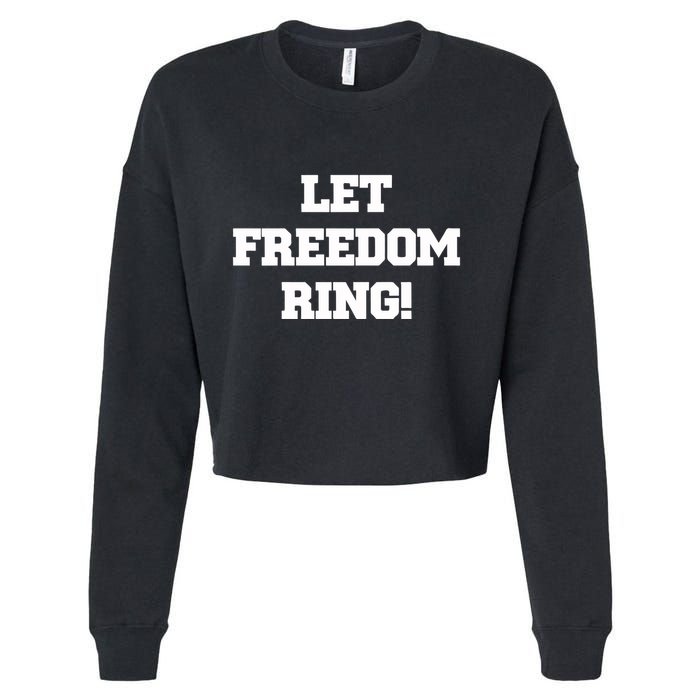 Shemane Nugent Let Freedom Ring Cropped Pullover Crew