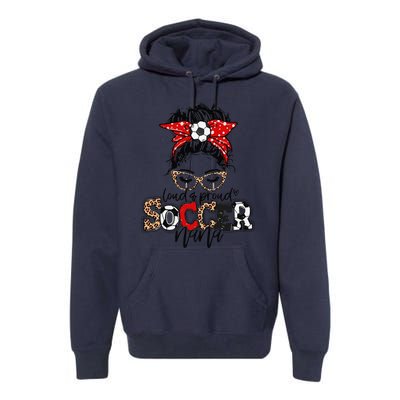 Soccer Nana Leopard Loud And Proud Soccer Nana Premium Hoodie