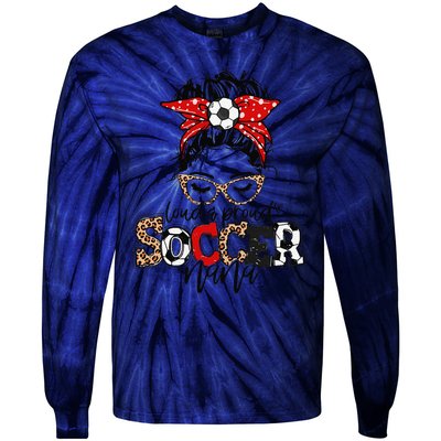 Soccer Nana Leopard Loud And Proud Soccer Nana Tie-Dye Long Sleeve Shirt