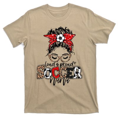 Soccer Nana Leopard Loud And Proud Soccer Nana T-Shirt