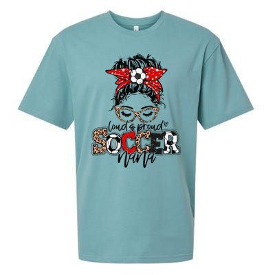 Soccer Nana Leopard Loud And Proud Soccer Nana Sueded Cloud Jersey T-Shirt