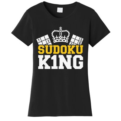 Sudoku Number Logic Puzzle vintage King Puzzler Women's T-Shirt