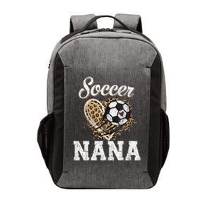 Soccer Nana Leopard Heart Proud Nana Sport Lover Funny Vector Backpack