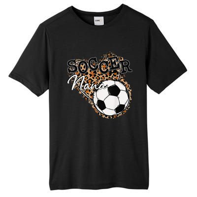 Soccer Nana Leopard Mother's Day Tall Fusion ChromaSoft Performance T-Shirt