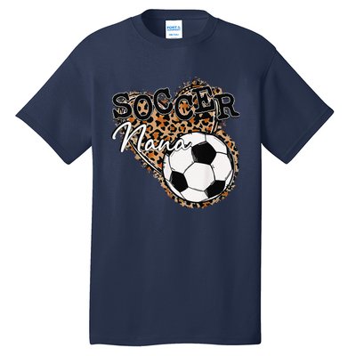 Soccer Nana Leopard Mother's Day Tall T-Shirt