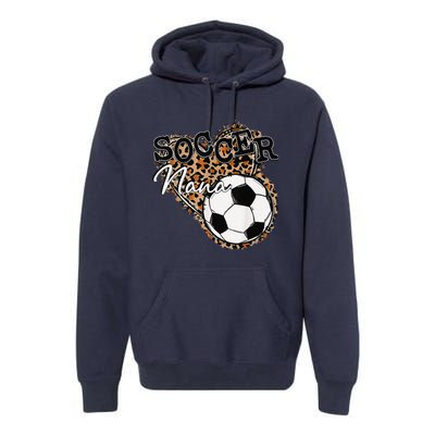 Soccer Nana Leopard Mother's Day Premium Hoodie