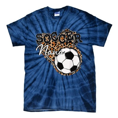 Soccer Nana Leopard Mother's Day Tie-Dye T-Shirt